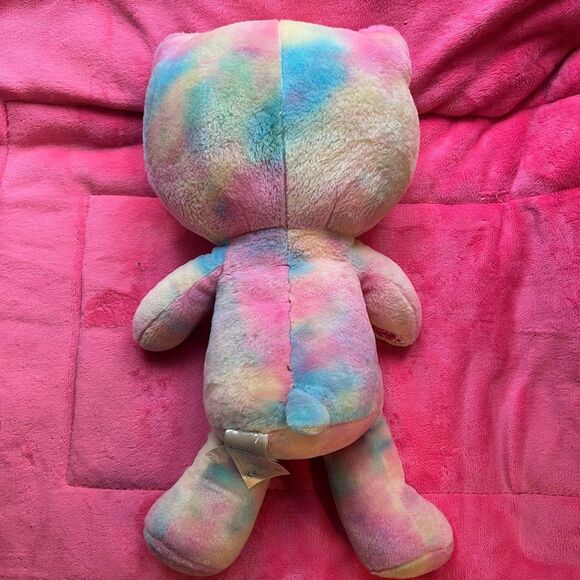 Hello Kitty Plush Build a Bear Workshop Tie Dye Watercolor Rainbow 18” Sanrio - Picture 3 of 6